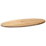 Table Top 80x40x2 cm Solid Wood Oak Oval 4009037