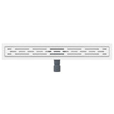 Shower Drain with Line Design Silver 70 cm Stainless Steel 304 42015957