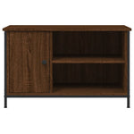 ZNTS TV Cabinet Brown Oak 80x40x50 cm Engineered Wood 832772