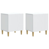 Bedside Cabinet 2 pcs White 43 x 34.5 x 50 cm Engineered Wood 894566