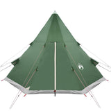 Camping Tent Tipi 4-Person Green Waterproof 94380