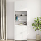 Wall Cabinet White 80x42.5x64 cm Engineered Wood 846131