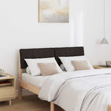 Upholstered Headboard Black 120 cm Solid Pine Wood 879241
