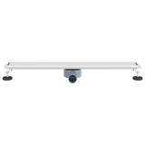 Shower Drain 2-in-1 with 360&deg Siphon Silver 80 cm 42015964