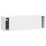Wall-Mounted TV Cabinet High Gloss White 98 x 31 x 30 cm 898049