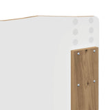 Bed Frame Artisian Oak 120 x 190 cm Solid Pine Wood 3412933