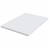 Mattress Topper White 140 x 190 x 7 cm Jaquard Fabric 4106281