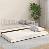 Bed Frame without Mattress White 90x200 cm Solid Wood Pine 823495