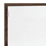 LED Bathroom Mirror Brown Oak 100x8.5x37 cm Engineered Wood 856274