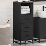 Bathroom Cabinet Black 35x37.5x100 cm Engineered Wood 849249