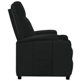 Recliner Chair Black Faux Leather 340959