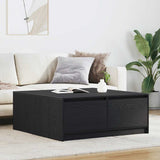 Coffee Table with Drawers Black Oak 100x100x40 cm 3328400