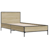 Bed Frame without Mattress Sonoma Oak 90x190 cm Single 845563