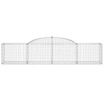 Arched Gabion Baskets 20 pcs 300x50x60/80 cm Galvanised Iron 3146679