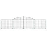 Arched Gabion Baskets 20 pcs 300x50x60/80 cm Galvanised Iron 3146679