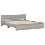 Bed Frame Grey Sonoma Engineered wood, Plywood Super King 3207593