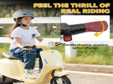 24V Kids Electric Motorbike, Ride on Motorcycle with Manual Throttle, Brakes and LED Lights for Ages T3398P422426