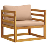 Sofa Set 7 pcs Natural Solid Acacia Wood 3417305