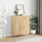 ZNTS Sideboard Sonoma Oak 69.5x34x90 cm Engineered Wood 827967