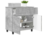 Bathroom Vanity Unit Concrete Grey 60 x 35 x 80 cm 889418