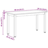 Bench White 80 x 35 x 45 cm Solid Pine Wood 892772