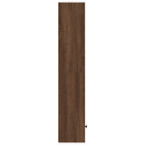 Bookcase Brown Oak 31x24x127 cm Engineered Wood 860352