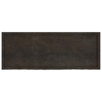 Table Top Dark Brown 160x60x cm Treated Solid Wood Oak 3156450