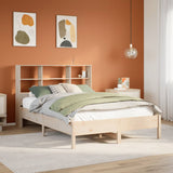 Bookcase Bed without Mattress 120x200 cm Solid Wood Pine 3322873