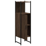 Bathroom Cabinet Brown Oak 33x33x120.5 cm Engineered Wood 842470