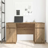 Desk with Drawer Artisan oak 140 x 49 x 76 cm Engineered wood 3328515