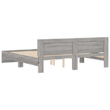 Bed Frame Grey Sonoma Engineered wood, Plywood Super King 3207593