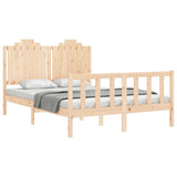Bed Frame without Mattress 140x190 cm Solid Wood Pine 3192276