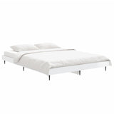 Bed Frame without Mattress High Gloss White 135x190 cm Double 832287