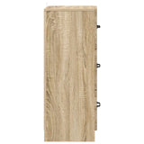 Drawer Cabinet Sonoma Oak 33 x 34.5 x 87 cm Engineered Wood 895767
