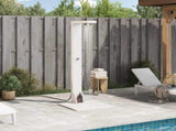 Outdoor Shower 210 cm Solid Pine Wood and Stainless Steel White 886357