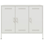 ZNTS Sideboard White 100.5x39x79 cm Steel 843029