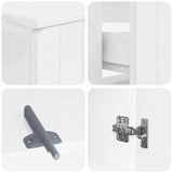 2 Piece Bathroom Cabinet Set ZWOLLE High Gloss White 3417517