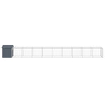 Chicken Cage with Run Anthracite 117x1017x123 cm Galvanised Steel 3189072