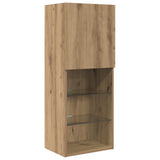 TV Wall Units with LED 5 pcs Artisan Oak Engineered Wood 3402951