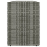 Garden Storage Cabinet Grey 198x55.5x80 cm Poly Rattan 319871