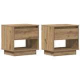 Nightstand 2 pcs Artisan Oak 45 x 34 x 44 cm Engineered Wood 863336
