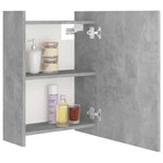 ZNTS Bathroom Mirror Cabinet Concrete Grey 62.5x20.5x64 cm Engineered Wood 803312