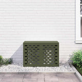 Air Conditioner Cover Olive green 90 x 40 x 60 cm Steel 865893