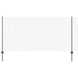 Welded Wire Fence 10 x 1.2 m PVC-Coated Steel Grey Mesh 3336058