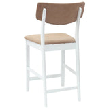 Dining Chairs 2 pcs White 48 x 49 x 95 cm Solid Rubber Wood 42020481