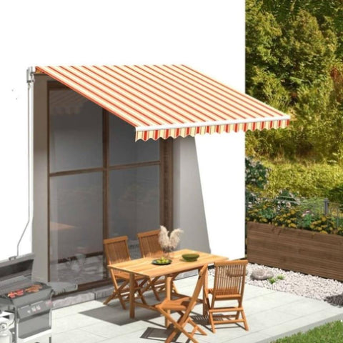 ZNTS Replacement Fabric for Awning Yellow and Orange 3.5x2.5 m 312016