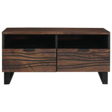 Coffee Table Brown and Black 80 x 54 x 40 cm Solid Acacia wood 4018021