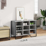 Shoe Cabinet Grey Sonoma 90x38x61.5 cm Engineered Wood 848647