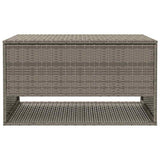 Outdoor Cushion Box Grey 100x55x55.5 cm Poly Rattan 4104143