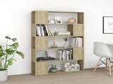 Book Cabinet Room Divider Sonoma Oak Engineered Wood Medium 809200